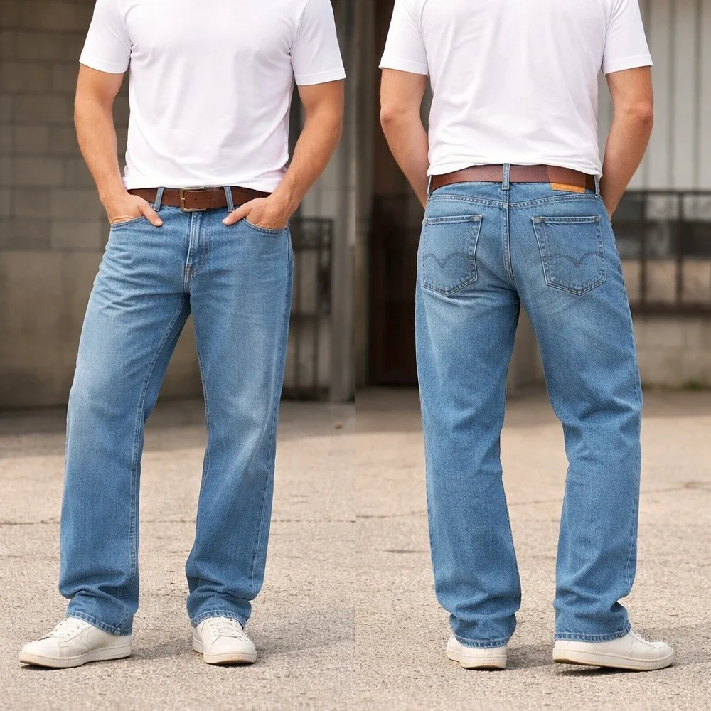Levi's 559‎ Relaxed Straight Jeans 40x30 Medium Wash Lot of 2